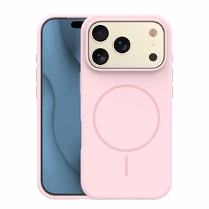 Silicone Thin Mag ümbris iPhone 17 Pro 6,3" heleroosa