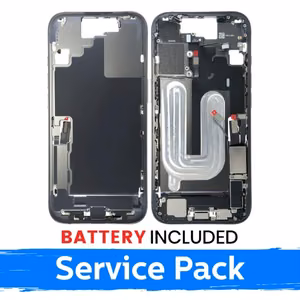 Apple iPhone 17 keskkere korpus + aku / Must / (Hoolduspackett)