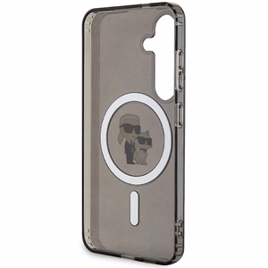 Karl Lagerfeld IML Karl&Choupette MagSafe ümbris jaoks Samsung Galaxy S24 - must