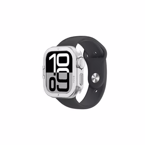 Металлический чехол AmazingThing Titan Pro для Apple Watch 11 46mm алюминий - серебристый