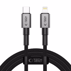 Tech-Protect Ultraboost DNA USB-C / Lightning PD27W/3A kaabel 200 cm - hall
