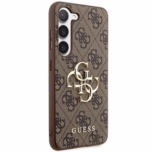 GUESS ümbris jaoks SAMSUNG S24 GUHCS24S4GMGBR (Leather 4G Metal Logo) brown