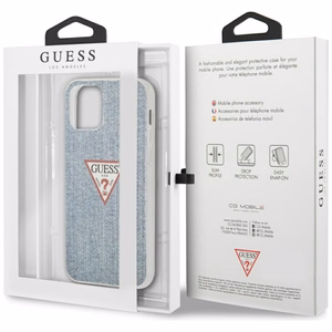 Guess GUHCP12SPCUJULLB iPhone 12 mini 5.4" синий/светло-синий жёсткий чехол Jeans Collection
