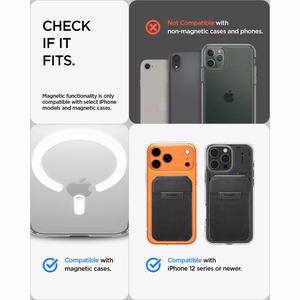 Spigen Slim Fold S314-4 MagSafe magnetiline telefoni kaarditasku – must