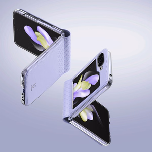 Dux Ducis Bril leather ümbris jaoks Samsung Galaxy Z Flip 5 5G - lilla