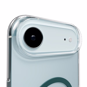 Puro Lite Mag TPU+PC Ümbris Compatible with MagSafe jaoks iPhone 17 Air - Läbipaistev with Turquoise Ring