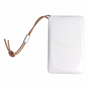 VEGER powerbank 10000 mAh with juhtmevaba charging compatible with MagSafe PD QC3.0 2A 20W MagOn (VP1151 / W1151) valge