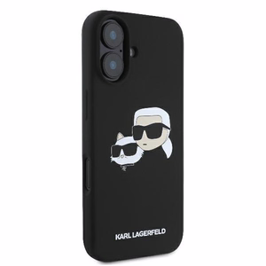 Karl Lagerfeld Silicone Nauble Heads Print MagSafe Ümbris jaoks iPhone 16 - must