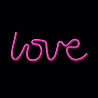 Neon LED Light LOVE roosa Bat + USB FLNE05 Forever Light