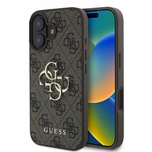 Guess 4G Big Logo Ümbris jaoks iPhone 16 - Brown