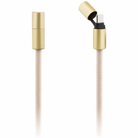 Guess CBDY 4G Charm USB-C / USB-C Kaabel 150cm - Beige
