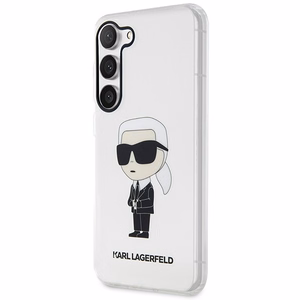 Karl Lagerfeld KLHCS23SHNIKTCT S23 S911 läbipaistev hardcase Ikonik Karl Lagerfeld