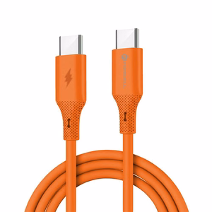 Kaabel USB C USB C Forcell F-Energy QC4.0 PD 3A 60W Silikoon 1 m C344 oranž