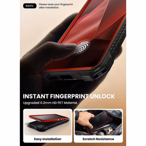 Supcase ArmorBox Mag MagSafe Ümbris for Samsung Galaxy S26 Ultra - punane and must