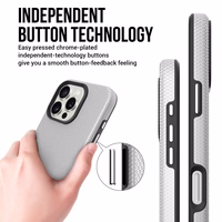 Perfectionists Triangle Mag Ümbris iPhone 14 Pro hõbedane