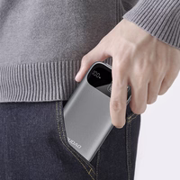 Dudao K31 10000 mAh 22.5W PD Powerbank sisseehitatud kaabliga - hall