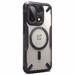 Ringke Fusion X Magnetic MagSafe Ümbris jaoks OnePlus 15 - Läbipaistev must