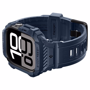 SPIGEN RUGGED ARMOR “PRO” V2 APPLE WATCH 10 / 11 (42 MM) tumesinine