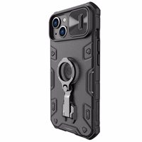 Nillkin CamShield Armor Pro Magnetic Case iPhone 14 Plus MagSafe soomustatud kaitsekaane statiivirõngas must