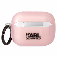 Karl Lagerfeld KLAPHNCHTCP Airpods Pro cover roosa/roosa Ikonik Choupette