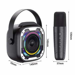 Blavec kaasaskantav Bluetooth kõlar WS-08 Karaoke Idol – 8W 2 mikrofoniga (WS08-2MW) valge