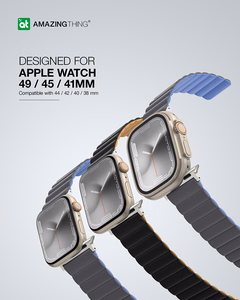 Amazing Thing Ремешок Smoothie Mag AWSPMGB для Apple Watch 49/45/41 серый