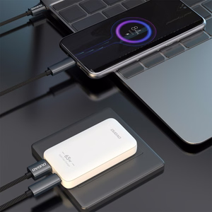 Dudao A65Q 65W GaN Travel Wall Laadija USB-A / USB-C PD Ultra-Thin EU / US - valge