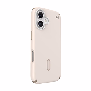 Speck Presidio2 Pro MagSafe'i ja ClickLocki toega ümbris iPhone 16-le, Bleached Bone/Heirloom Gold
