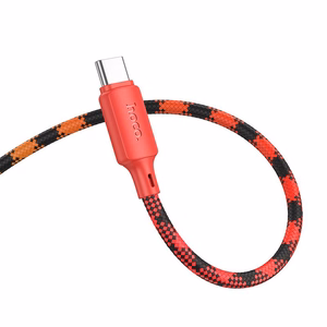 Kaabel USB A to USB C Hoco 3A 1 m X116 gradient punane