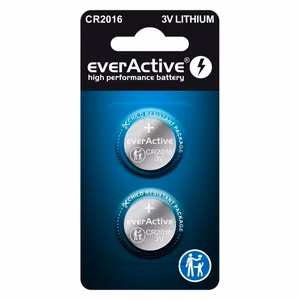 Liitium mini akud everActive CR2016 blisterpakend 2 tk.