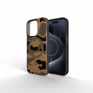 Ümbris jaoks iPhone 16 PLUS Forcell F-Protect Levels Dual Layer 4D technology compatible with Magsafe Military Drop-Test desert camo