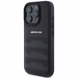 AMG Leather Debossed Lines must Logo iPhone 16 Pro Max Ümbris - must