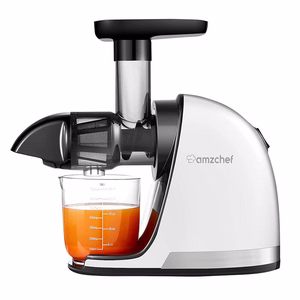 Aeglane mahlapress AMZCHEF 1501-WT (valge)