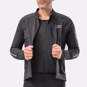 Rockbros sügis/talv pikkade varrukatega rattajakk XL - must