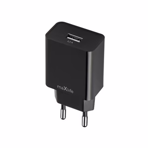 Maxlife MXTC-11 laadija 1x USB-A 2,1A must