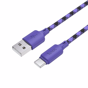 Cable USB A to USB C Hoco 3A 1 m X116 gradient purple