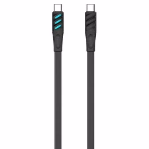 Havit CB6254 - USB Type C USB Type C laadimiskaabel, 1 m (must)