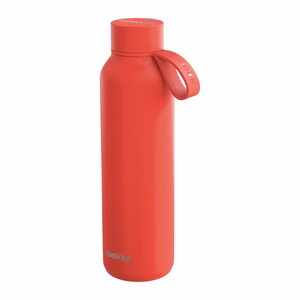 Quokka Solid With Strap roostevabast terasest rihmaga termopudel, 630 ml, Oranž