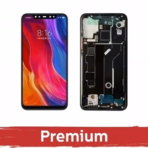 LCD дисплей для Xiaomi Mi 8 с рамкой чёрный OEM