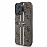 Guess 4G Printed Stripes MagSafe iPhone 16 Pro Ümbris - Brown