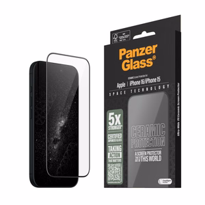 PanzerGlass Ceramic Ekraanikaitse iPhone 16 6.1" Ultra-Wide Fit 2853