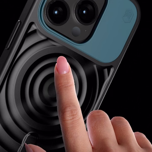 STM Reawaken Ripple MagSafe ümbris seadmele iPhone 15 Pro Max, must ja atlandisinine