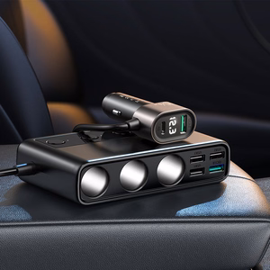 Car laadija Joyroom 9in1 154W 3x12V, PD USB Type-C, QC3.0 USB-A, 4xUSB-A JR-CL06