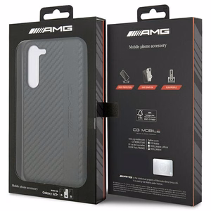 AMG AMHCS23MBLSCA S23+ S916 чёрный/чёрный жёсткий чехол Carbon Stripe & Embossed