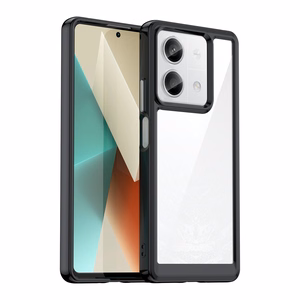 Outer Space Ümbris with gel frame jaoks Xiaomi Redmi Note 13 Pro+ - must