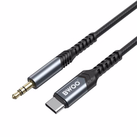 BWOO kabel AUX 3.5mm - USB-C BO-AUX066 czarny