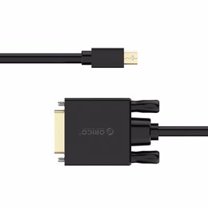 Orico XD-MDTD Mini DisplayPort–DVI, Full HD 60 Hz kaabel, 2 m – must
