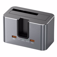 Kahepoolne dokkimisjaam, M.2 SATA/ NVME, 2,5"/3,5" SSD/HDD, 2x USB-A, USB-C