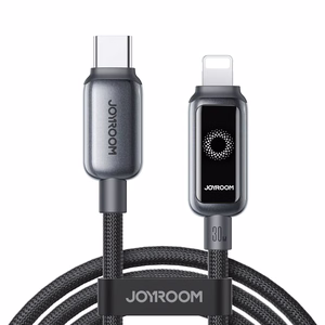 Joyroom S-A55 StarFlight USB-C–Lightning-kaabel, 30 W, 1,2 m, must