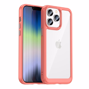 Outer Space Case iPhone 14 Pro Max kõvakate geelraamiga punane